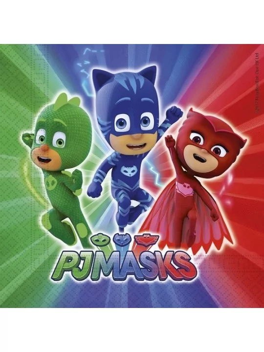 20 Servietten 33cm PJMASKS Gedeckter Tisch