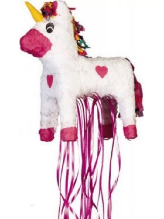 Zieh-Pinata Weisses Einhorn 44cm Festartikel