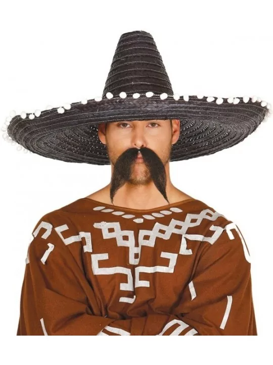 Grosser Mexikanischer Sombrero Schwarz 60cm Accessories supplier Kopfbedeckung