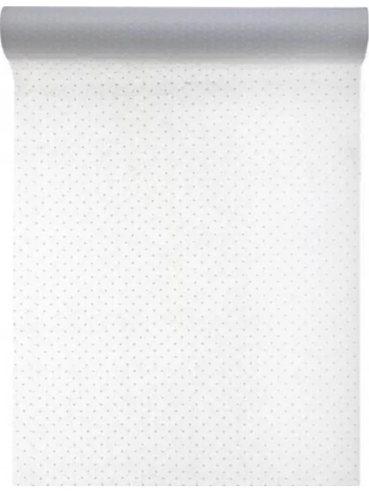 5m Chemin de Table PLUMETIS 30cm blanc Art de la table