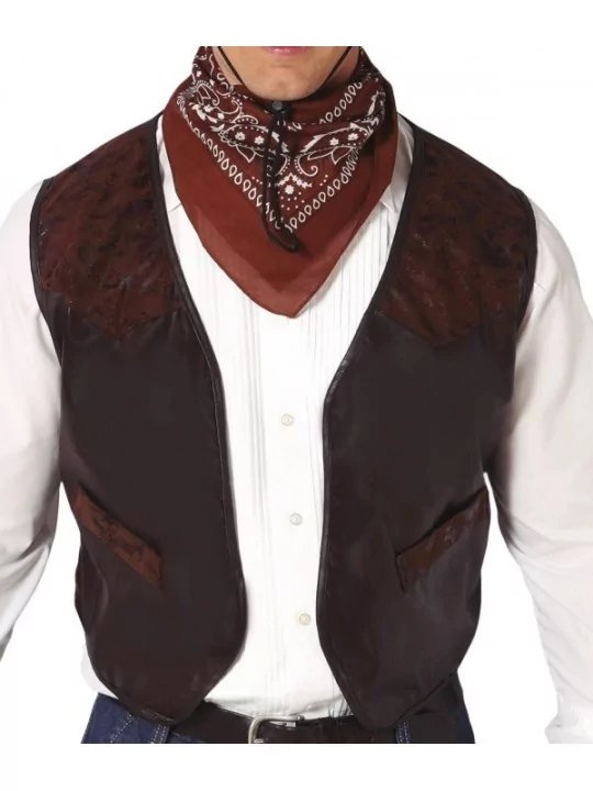 Weste Braun Kunstleder Accessories supplier Shirts, Hemden & Gilets