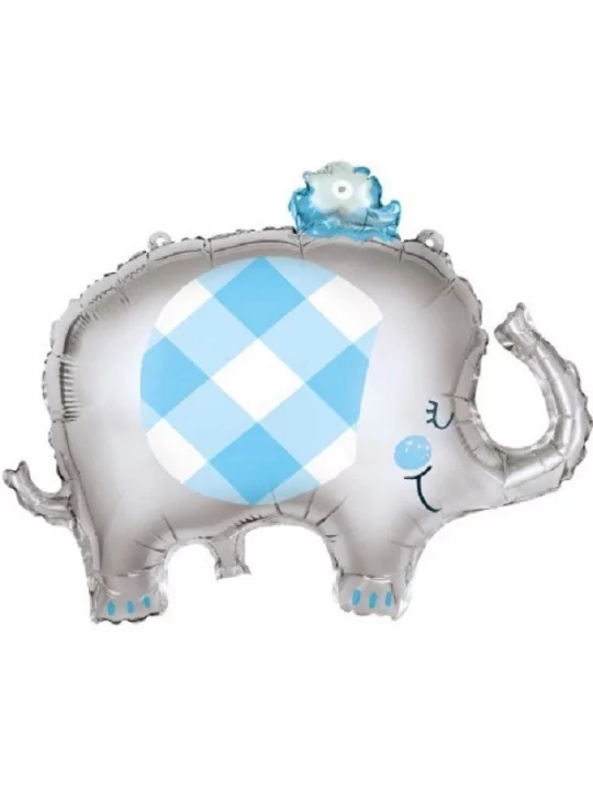 Ballon alu Figurine 73cm Eléphant bleu Ballons alu