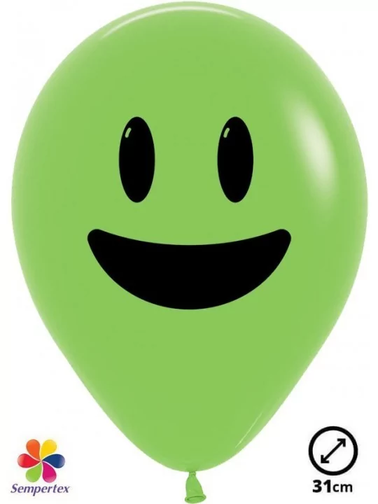 12 Ballons Sempertex Ø 31cm coloris Happy Faces Ballons Motifs & Message