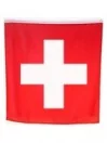 Schweizer Fahne leichter Stoff 120x120cm Wanddekoration