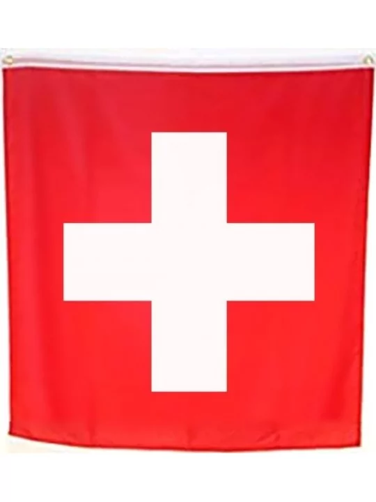 Drapeau Suisse résistant 150x150cm Déco murale