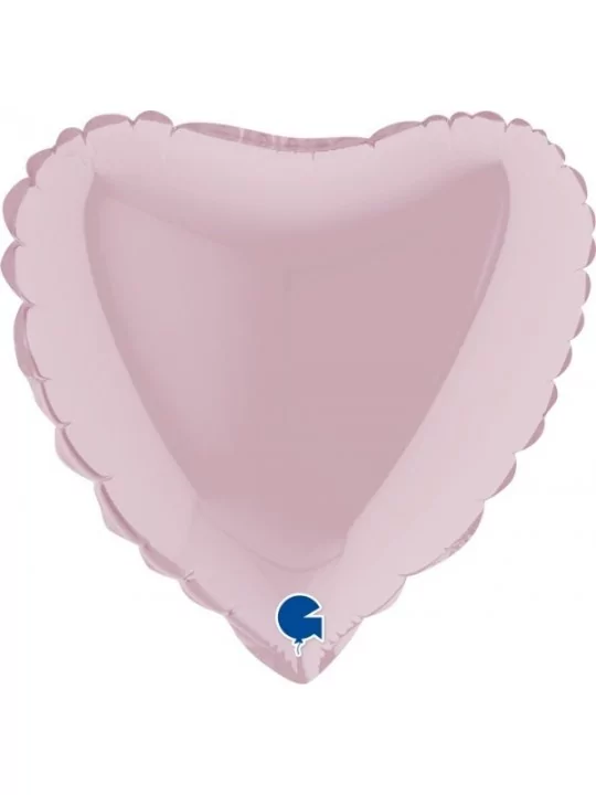 Mini-Ballon alu coeur rose pastel 10cm Ballons alu