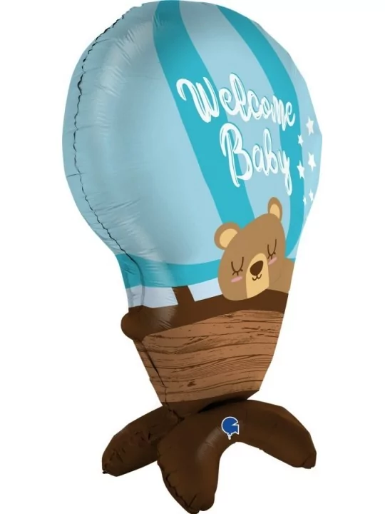 Déco gonflable Montgolfière Baby Boy 47x74cm Ballons spéciaux