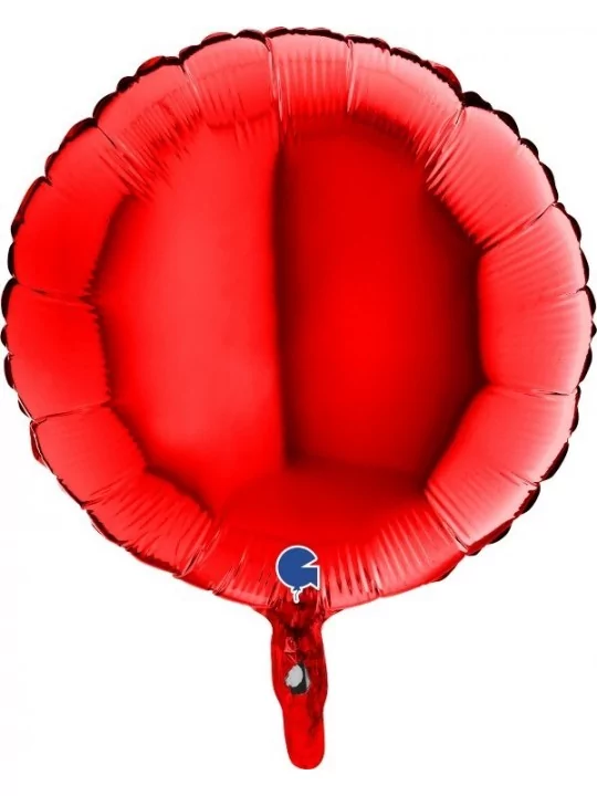 Folienballon rund rot 38cm Folienballons