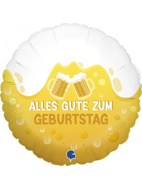 Ballon alu Prost Beer Geburtstag 38cm Ballons alu