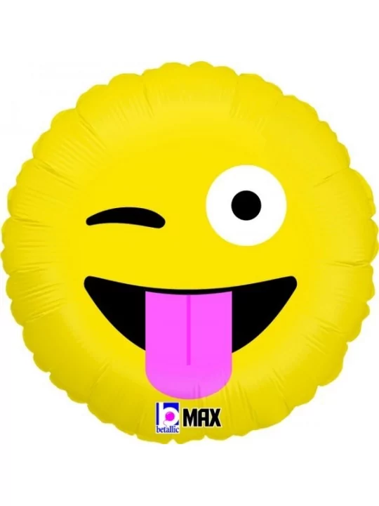 Ballon alu Emoji Wacky 38cm Ballons alu