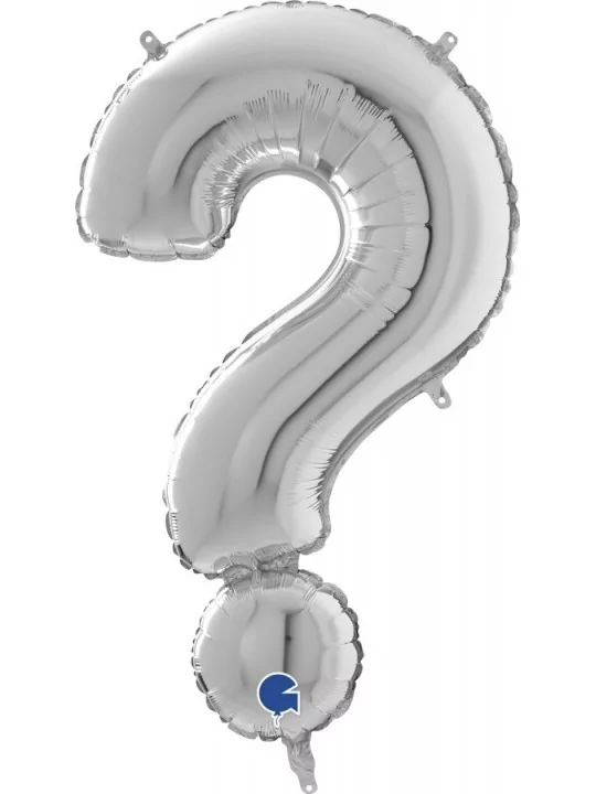 Ballon alu Signe argent -?- 48x81cm Ballons alu