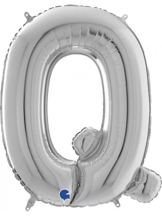 Ballon alu Lettre argent -Q- 61x77cm Ballons alu