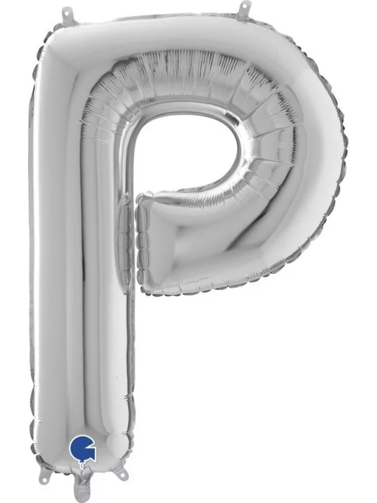 Ballon alu Lettre argent -P- 54x76cm Ballons alu