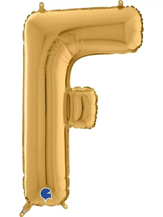 Buchstabenballon Gold -F- 48x75cm Folienballons