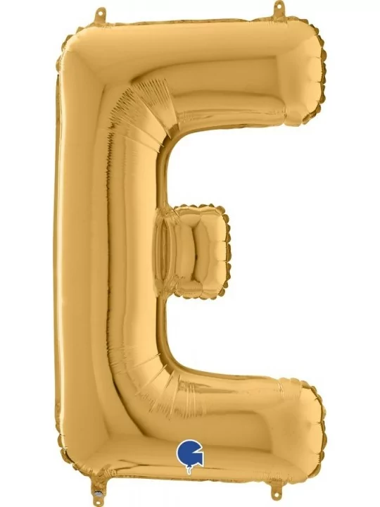 Buchstabenballon gold -E- 53x76cm Folienballons