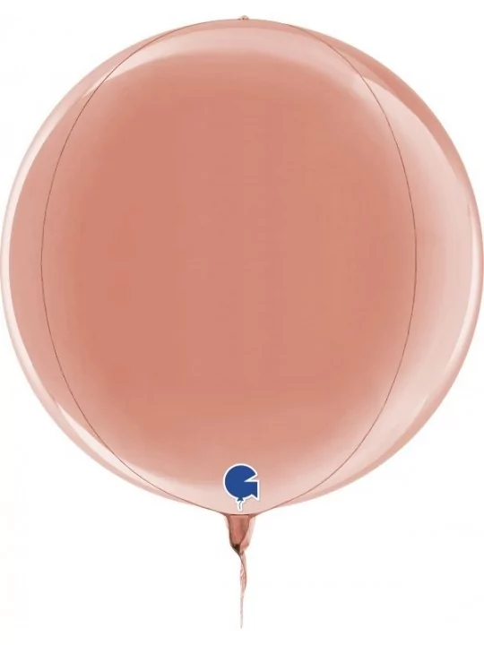 Ballon alu 3D rond rose gold 38cm Ballons alu