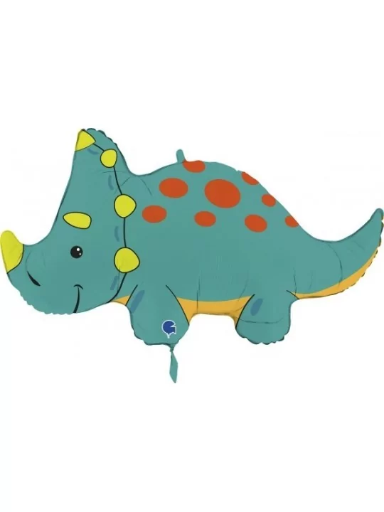 Figurenballon Triceratops 80x41cm Folienballons