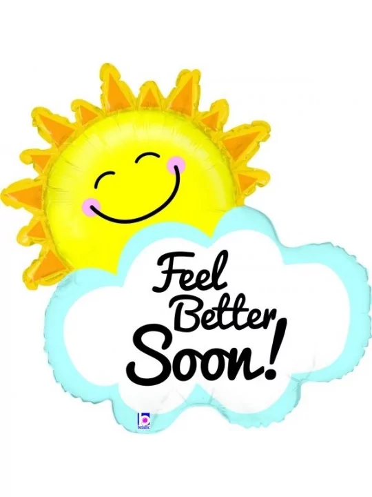 Ballon alu Figurine -Feel Better Soon- 55x63cm Ballons alu