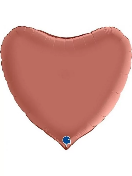 Ballon alu coeur rose gold satin 75x70cm Ballons alu