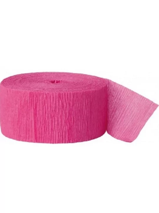 24m Krepp-Papierband fuchsia Saal Deko