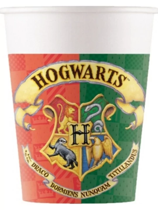 8 Gobelets carton 20cl Harry Potter Art de la table