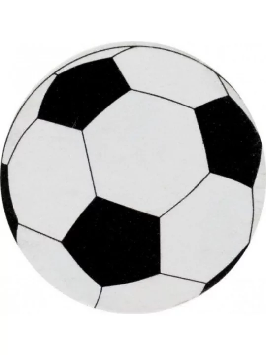 50 Streudeko Fussball 2cm Weiss Streudeko