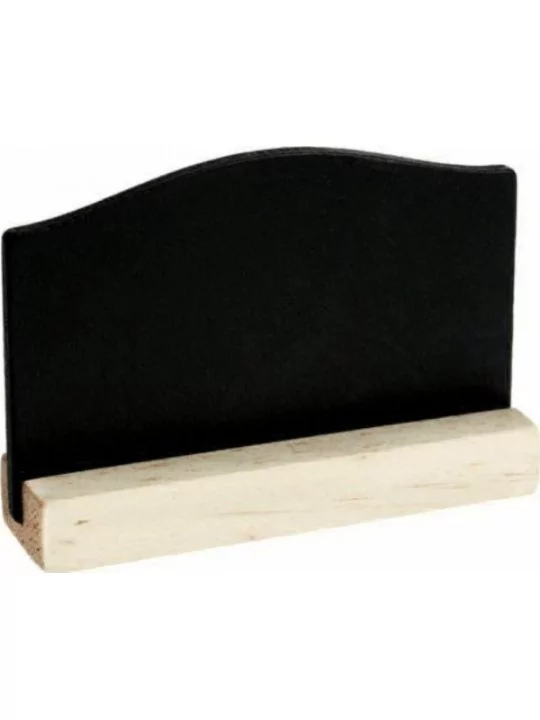 4 Marque-places ardoise 7cm Noir Art de la table