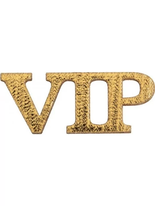 10 Streudekorationen VIP gekrönt Metall 5cm Gold Streudeko