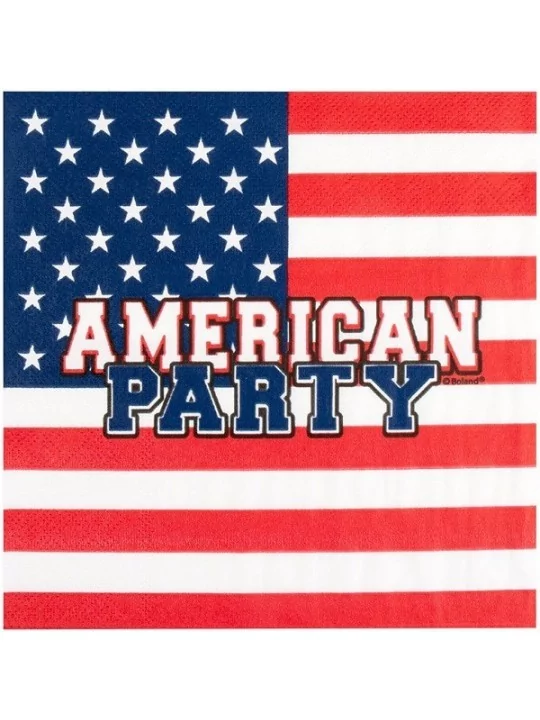 20 Serviettes en papier American Party 33cm Vaisselles & Serviettes