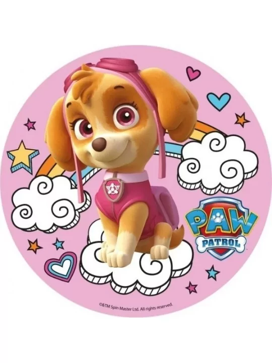 Tortenscheibe 20 cm Skye Paw Patrol Kuchenkunst & Kerzen