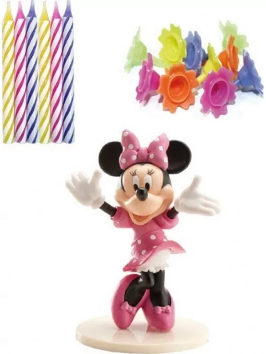 Kit Déco-Tourte Minnie Mouse avec Bougies Cake-Art & Bougies