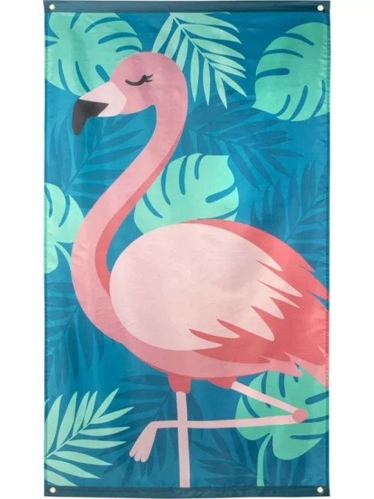B52551 - Fahne Polyester Flamingo 150x90cm