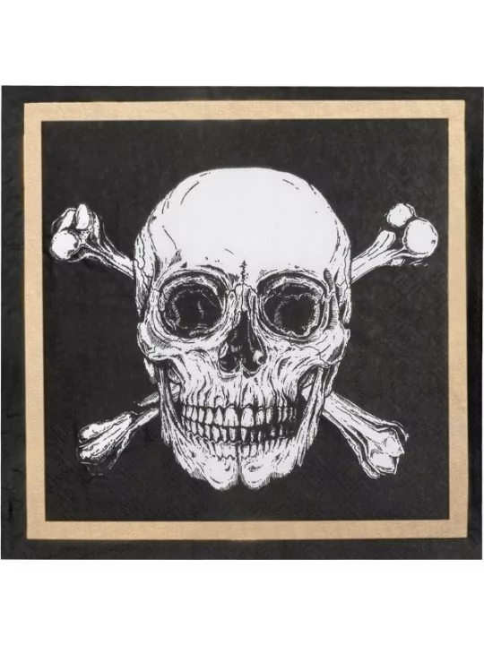 20 Servietten Pirates 33x33cm Geschirr und Servietten