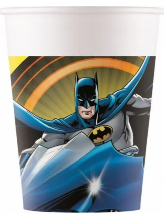 8 Gobelets carton Batman 20cl Vaisselles & Serviettes