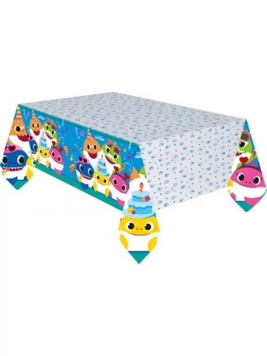 Tischdecke Baby Shark Papier 120x180cm Gedeckter Tisch