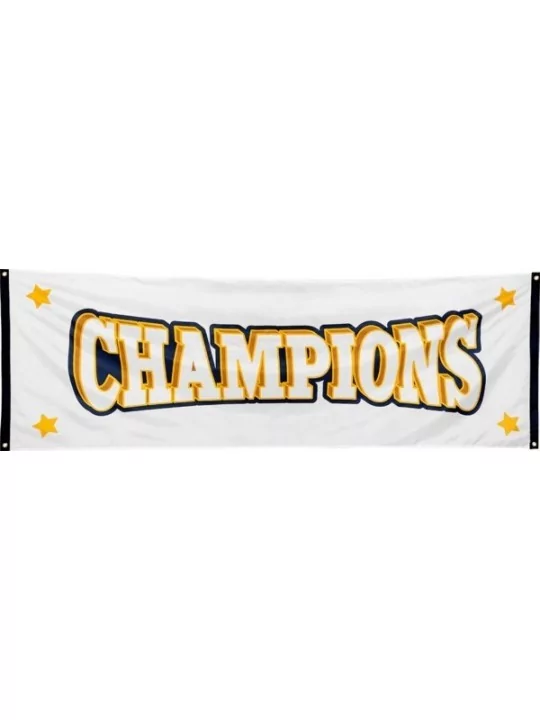 Bannière polyester -Champions- 74x220cm Déco Salle