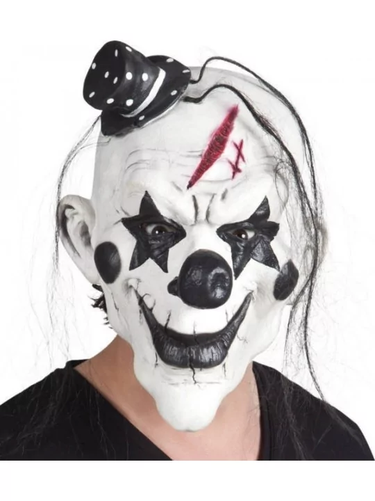 B97507 - Latex Kopfmaske Psycho Clown Pierrot