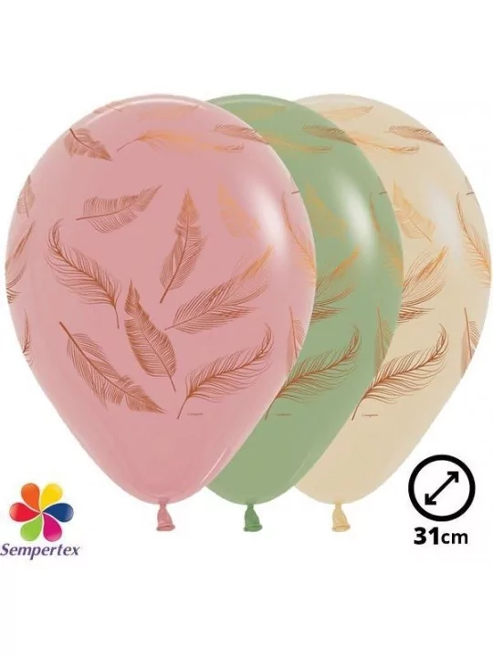 12 Ballons Sempertex Ø 30cm Fashion Tropical Vibes Ballons Motifs & Message