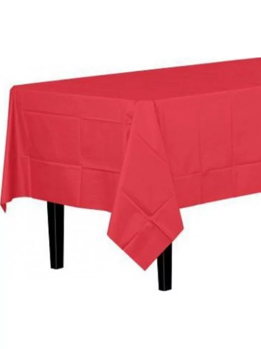 Nappe non-tissé réutilisable 140x240cm Rouge Art de la table