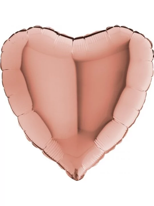 Grand Ballon alu coeur Rose Gold 45cm Ballons alu