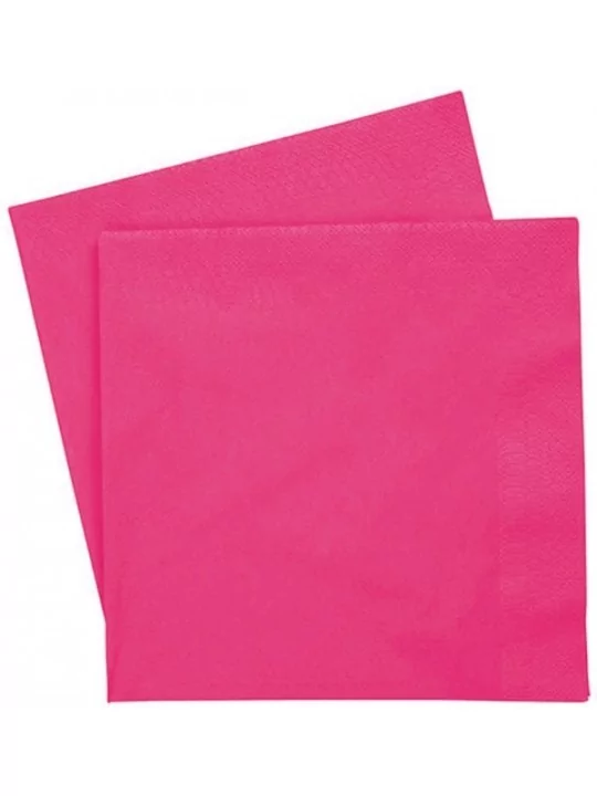 50 Servietten 25cm fuchsia Gedeckter Tisch