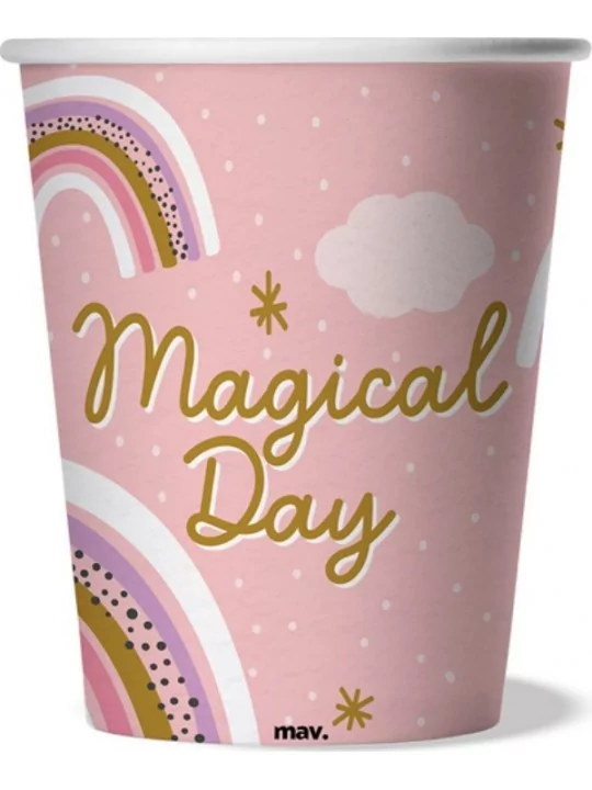 8 Gobelets carton 25cl Magical Day Art de la table