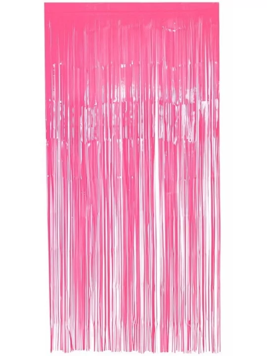 Vorhang Fransen 200x100cm neonpink Saal Deko