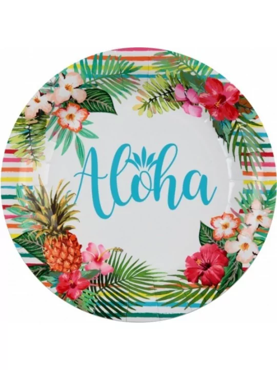 10 Teller Aloha 22cm Gedeckter Tisch