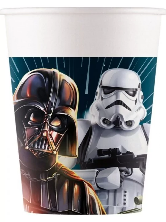 8 Pappbecher 20cl Star Wars Galaxy Geschirr und Servietten