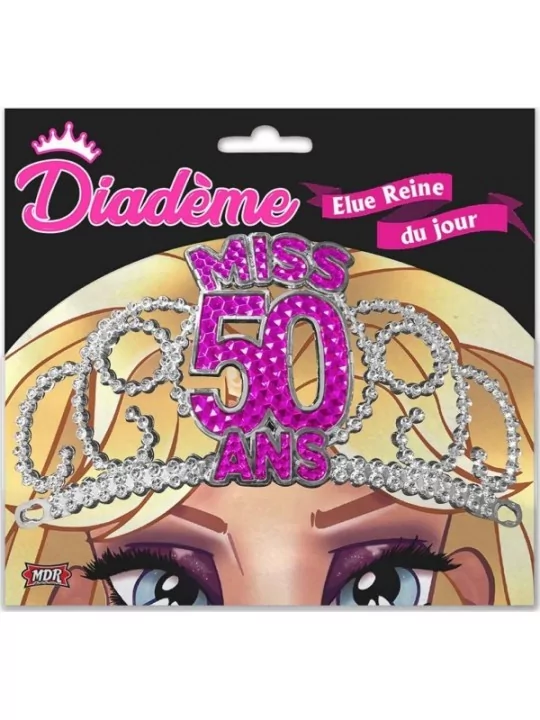 Diadem -50 Ans- Fuchsia Kostüme