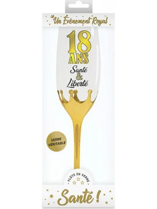 Champagnerglas aus Glas -18 Ans- Gedeckter Tisch