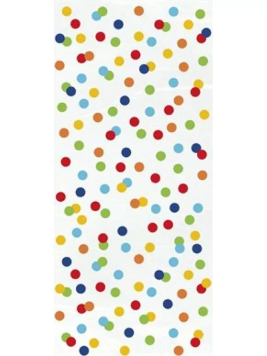 Rainbow Polka Dots Cellophane Bags, 20ct Accessoires de table