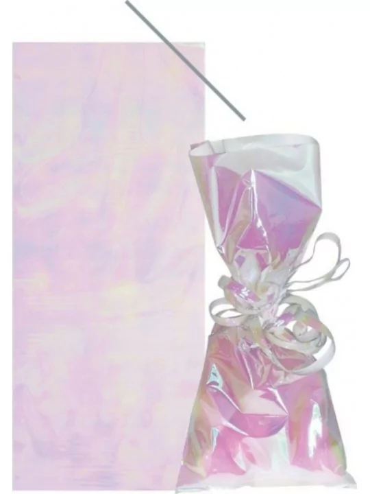 Iridescent Cellophane Bags, 5"x11", 10ct Art de la table