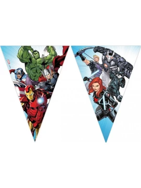 Guirlande de Fanions papier 230cm Avengers Infinity Stones Guirlandes